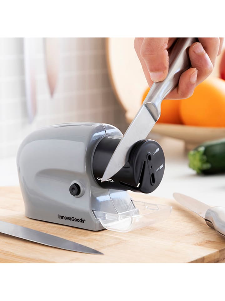 InnovaGoods Messerschärfer in Grau/ Schwarz - (B)14,6 x (H)8,8 x (T)6,3 cm günstig kaufen onesize