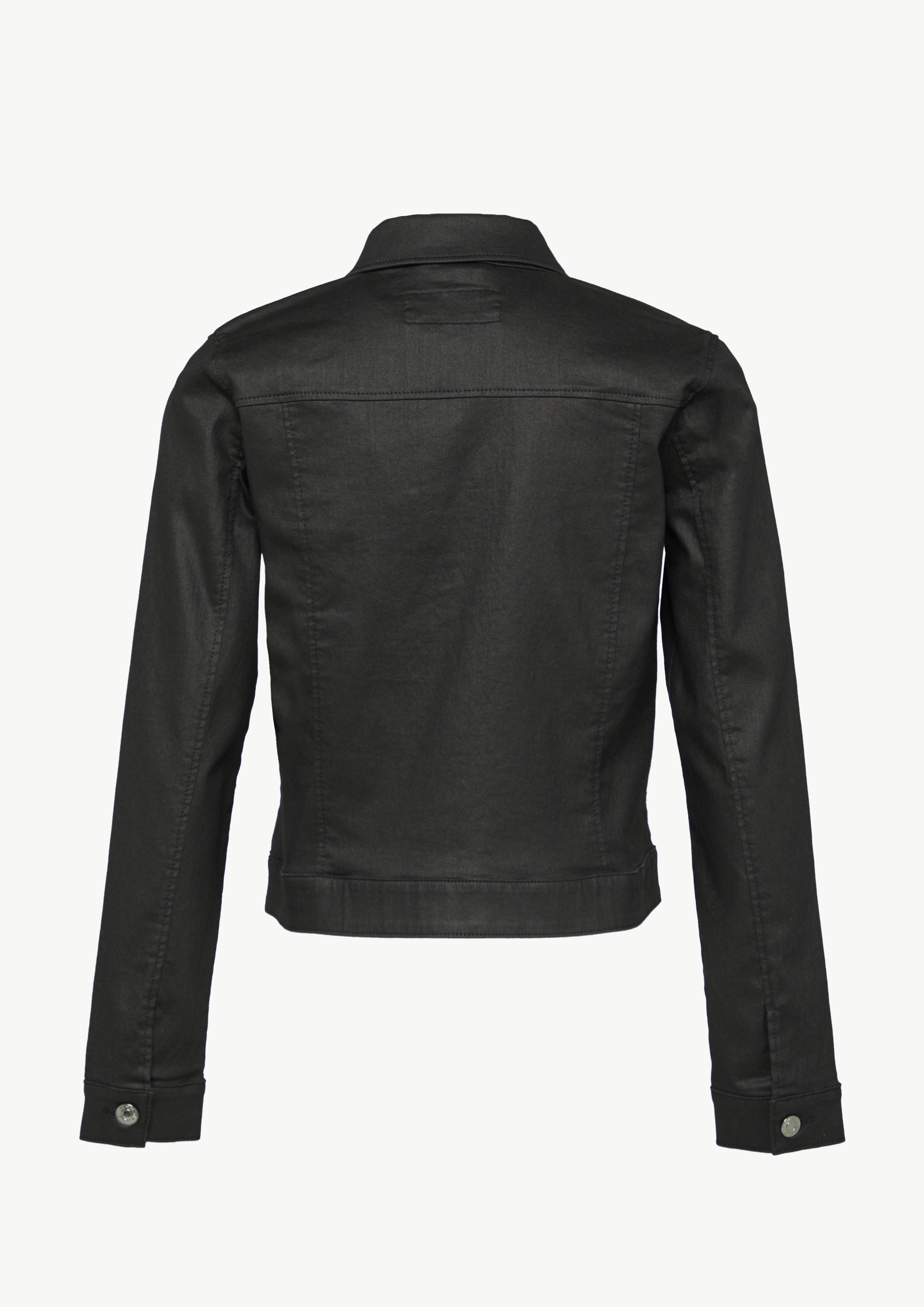 Sportive Jeansjacke im Loose Fit - schwarz