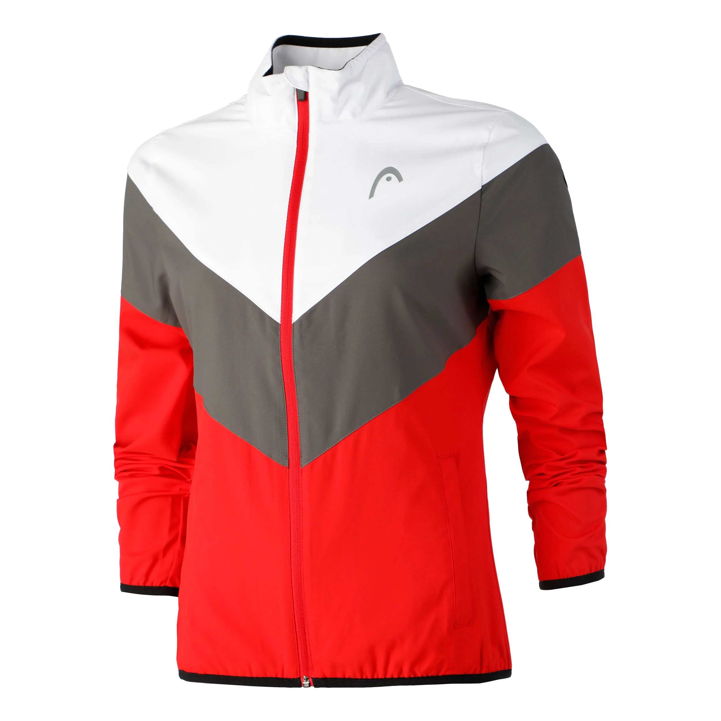 Club Trainingsjacke Damen - Rot, Weiß