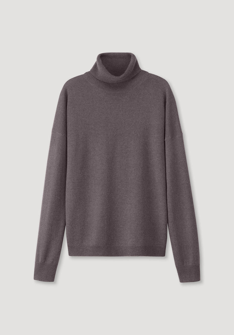 Rollkragenpullover aus Bio-Schurwolle mit Kaschmir