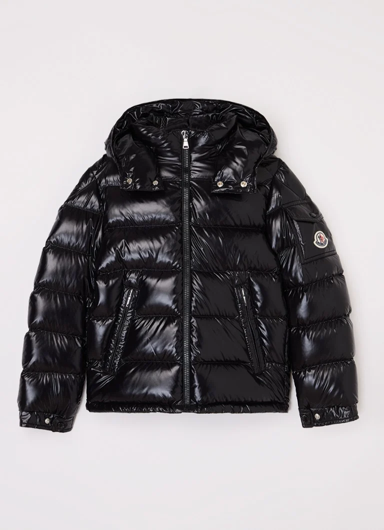 Moncler  Maya puffer jack met donsvulling en afneembare capuchon