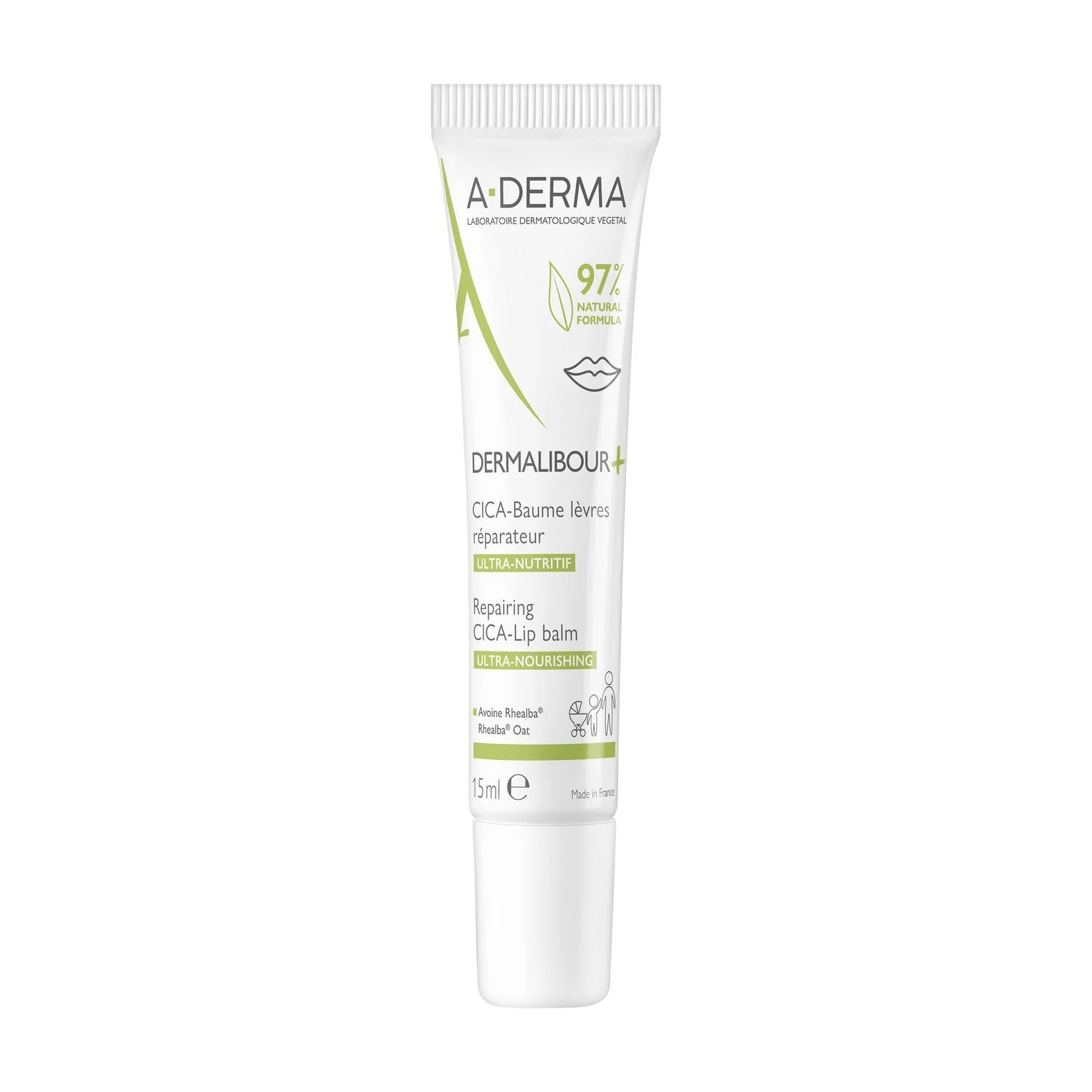 Bálsamo labial reestructurante Dermalibour+ Cica - Bálsamo labial