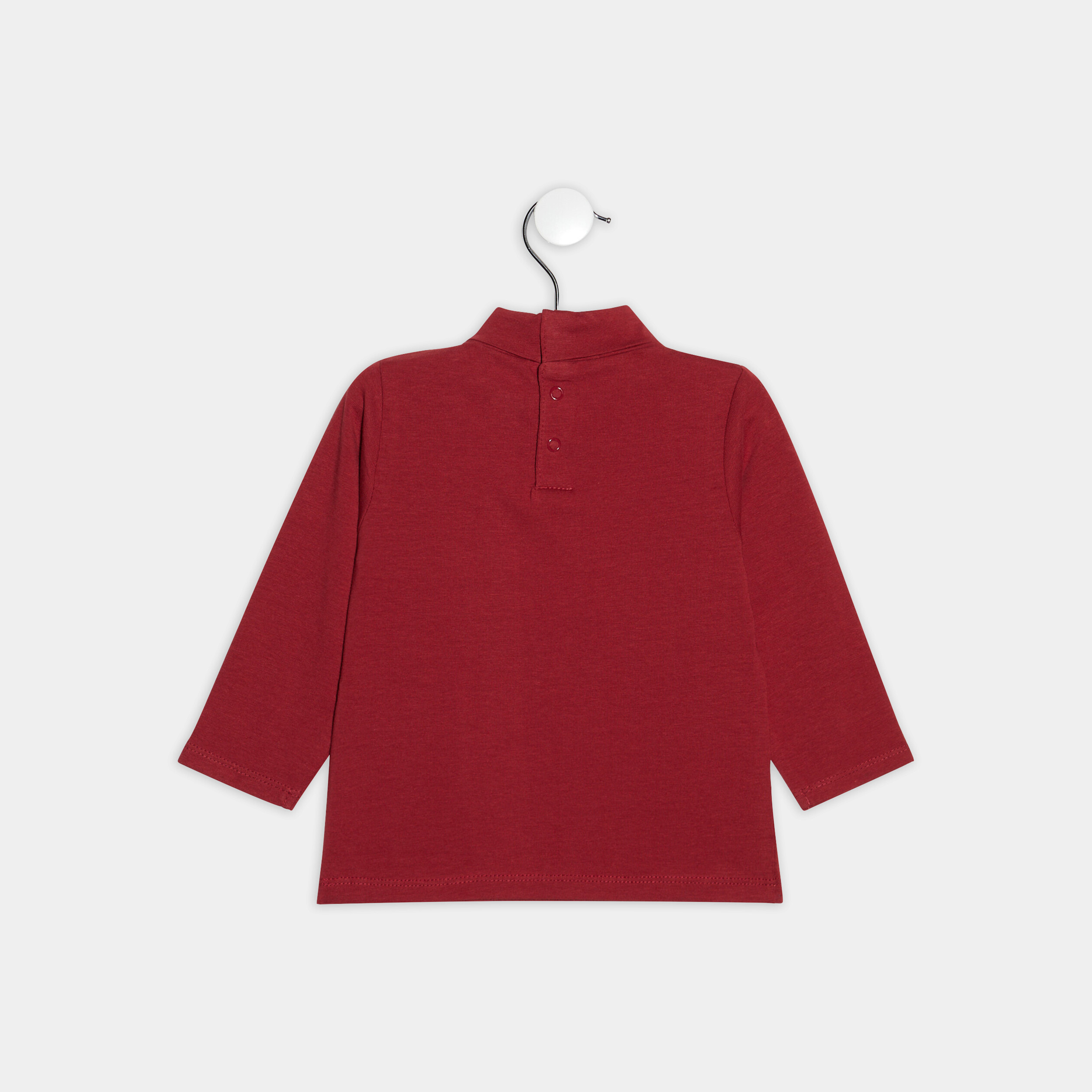T-shirt avec col roulé rouge foncé bébé garçon | La Halle