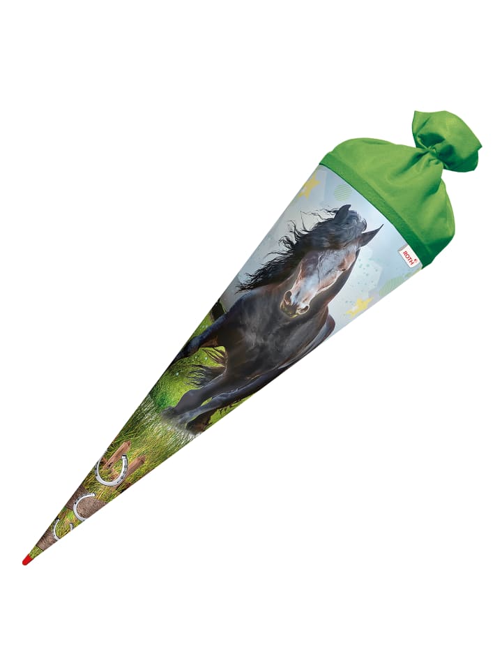 ROTH Schultüte groß Power Horse 70 cm in Grün günstig kaufen onesize
