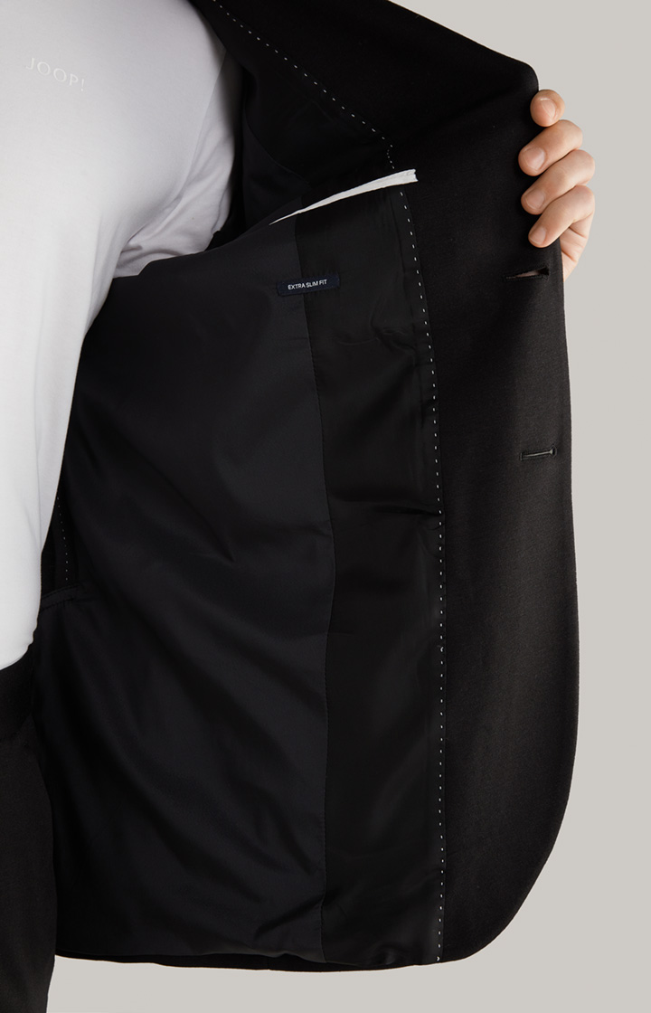Jersey-Baukasten-Sakko Dash in Schwarz