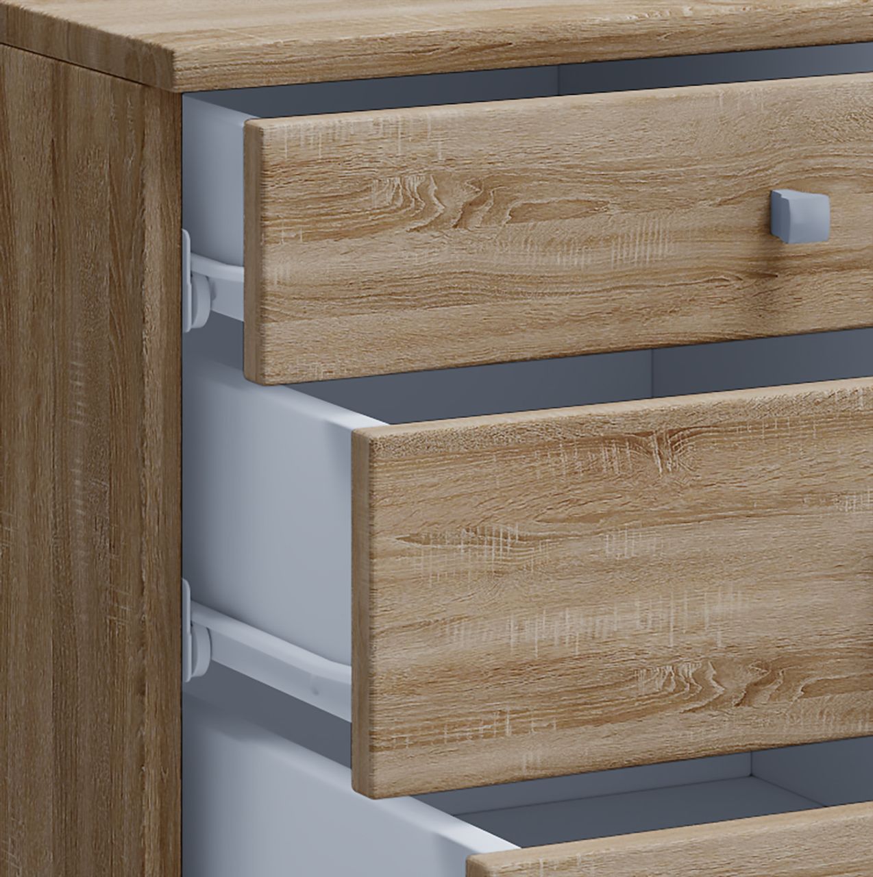 VCM Rollcontainer Lona Maxi Sonoma-Eiche