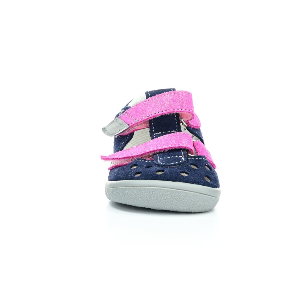Beda Ocean Shine Barfußsandalen mit Hinterkappe Klett (BF 0001 / SD / W / OP)