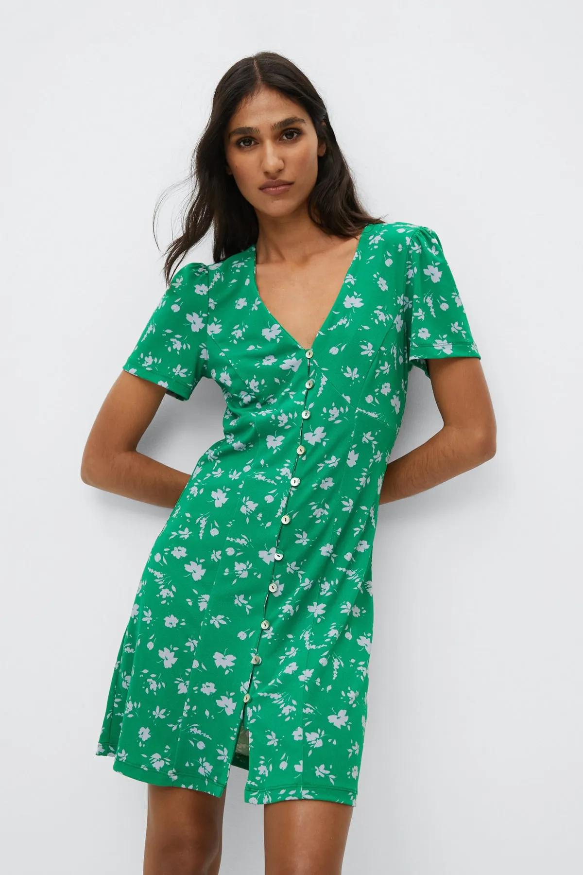 MANGO  27049203 Damen/Mädchen Grün