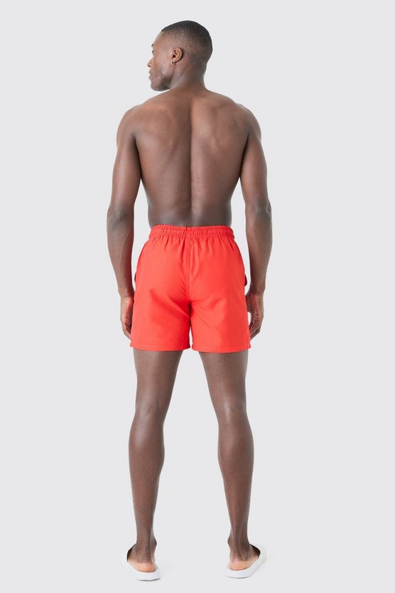 Man Signature mittellange Badehose