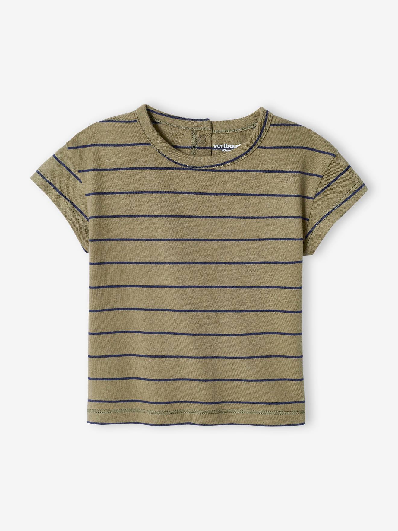 Lot de 2 T-shirts basics bébé manches courtes taupe