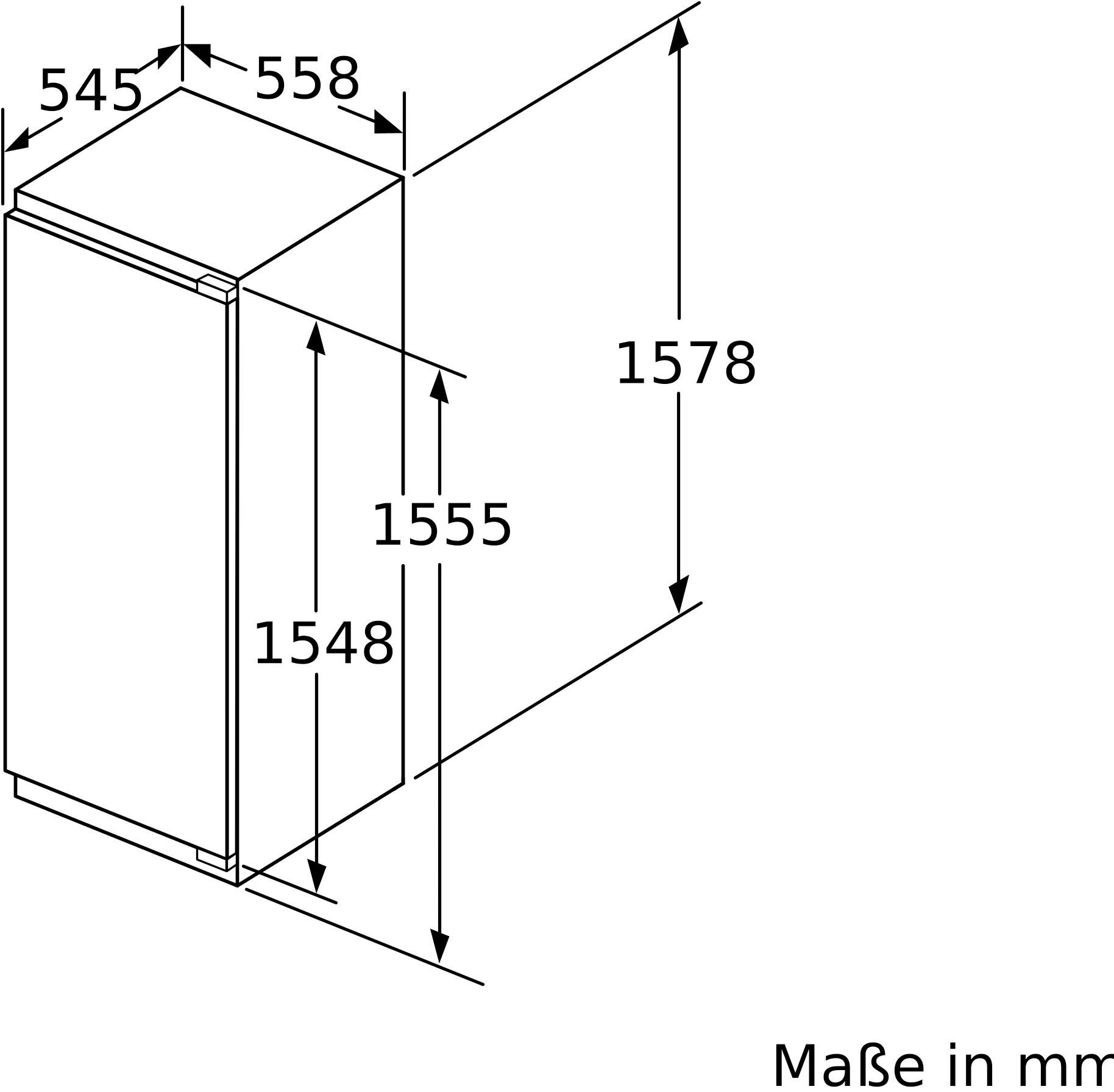 SIEMENS Einbaukühlschrank iQ500 KI72LADE0, 157,7 cm hoch, 55,8 cm breit