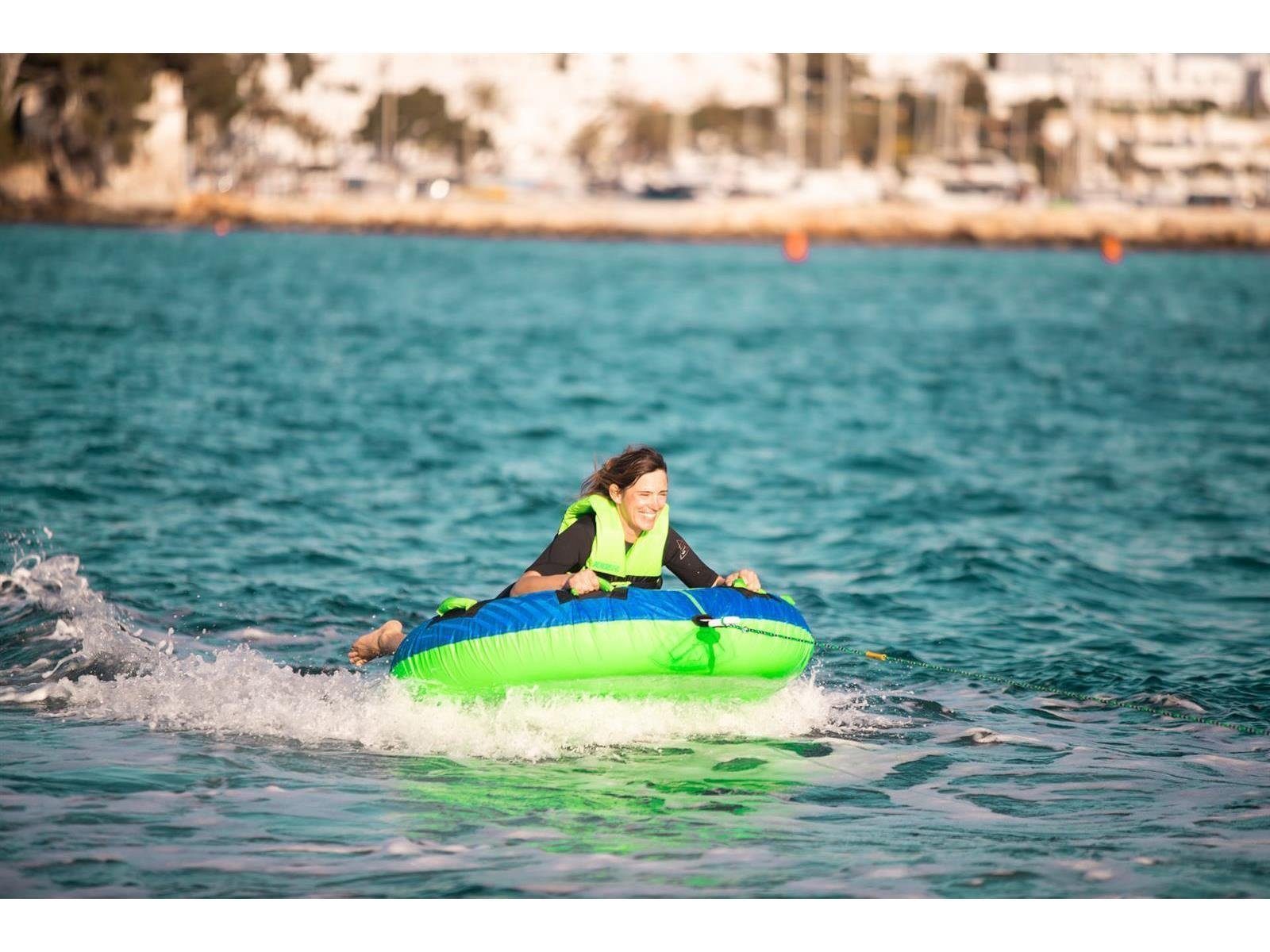 Jobe Inflatable SUP-Board Jobe Breeze Funtube 1 Person inkl. Elektrische Pumpe und Seil, SUP, (Set), 1 Person,4 Griffe