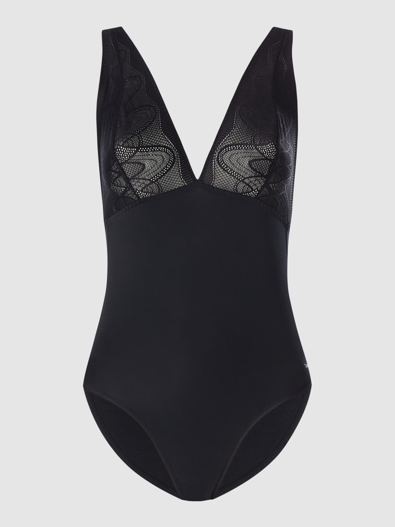 Body aus Mikrofaser in schwarz