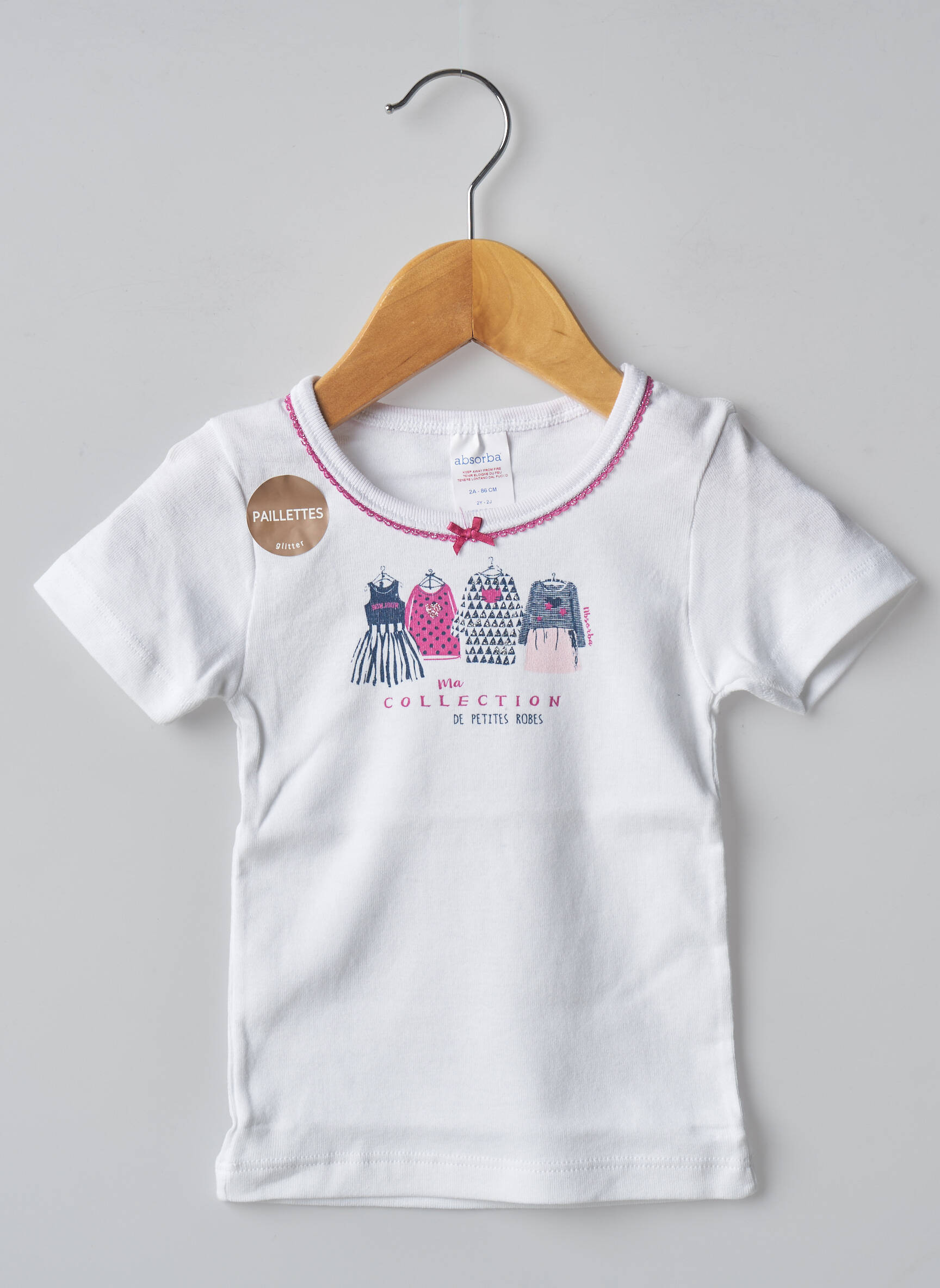 Absorba Tshirts Fille couleur blanc