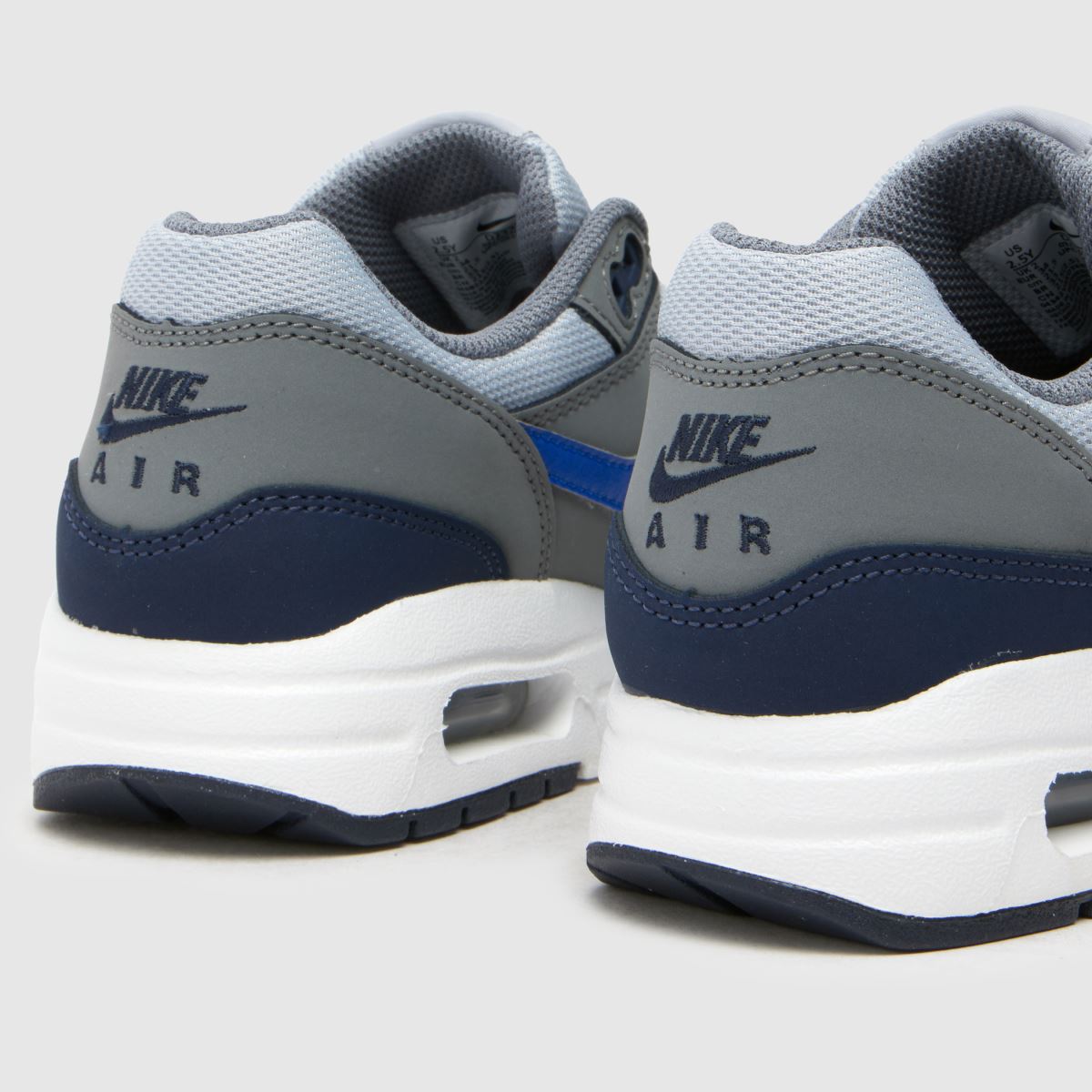 Nike grå multifärgade Air Max 1-sneakers för pojkar och ungdomar