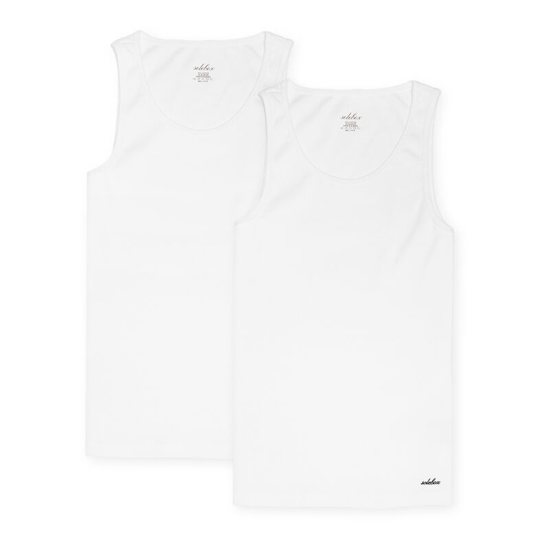 solebox 2-Pack Premium Tanktop white