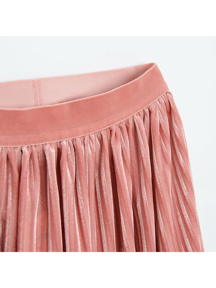 COOL CLUB Cord-Plisseerock in Rosa günstig kaufen