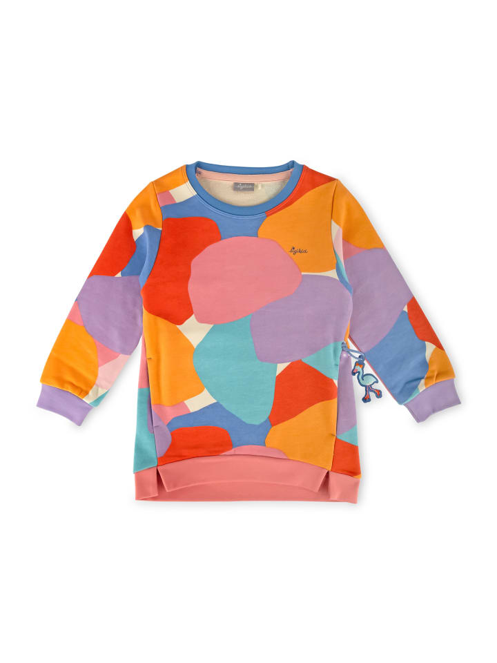 Sigikid Sweat-Longshirt Wild Flamingo in grau günstig kaufen