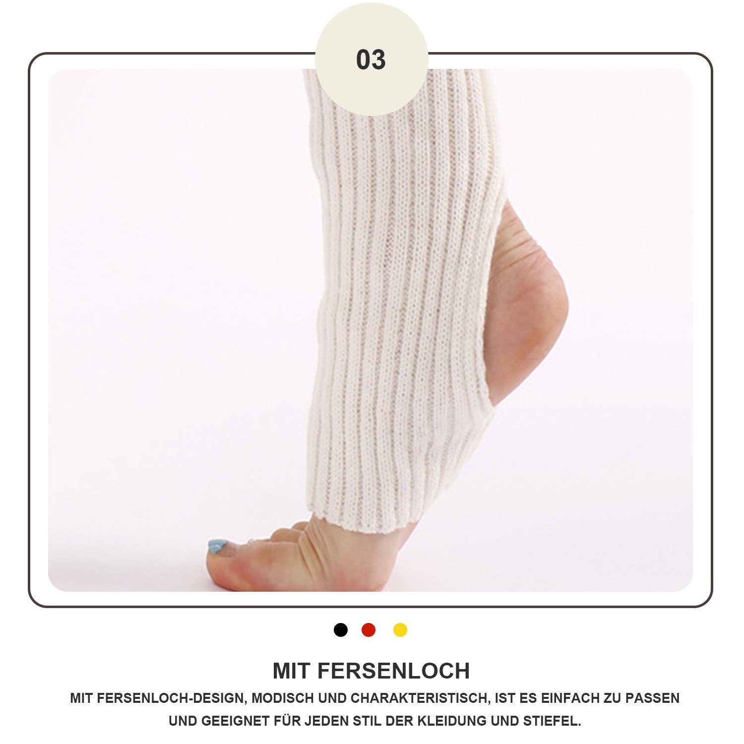 MAGICSHE Beinstulpen Beinwärmer Thermo-Strick-Beinlinge (Geeignet für Jugendliche und Erwachsene) 1980er Jahre