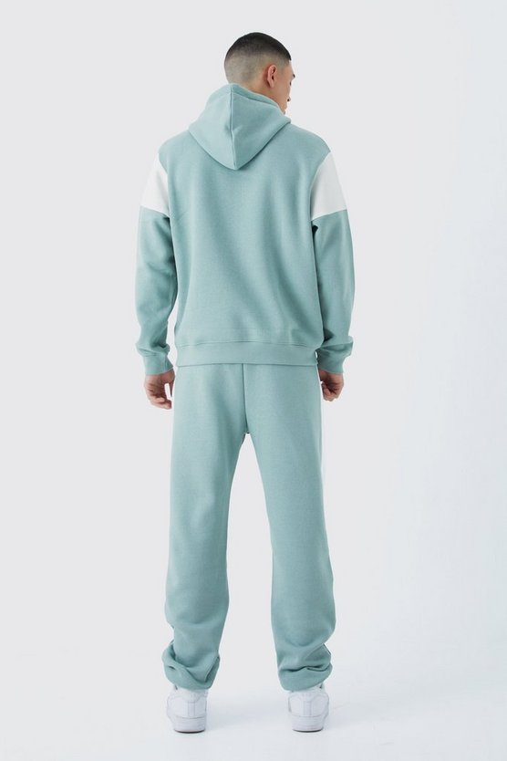 Man Official Colorblock Trainingsanzug mit Kapuze