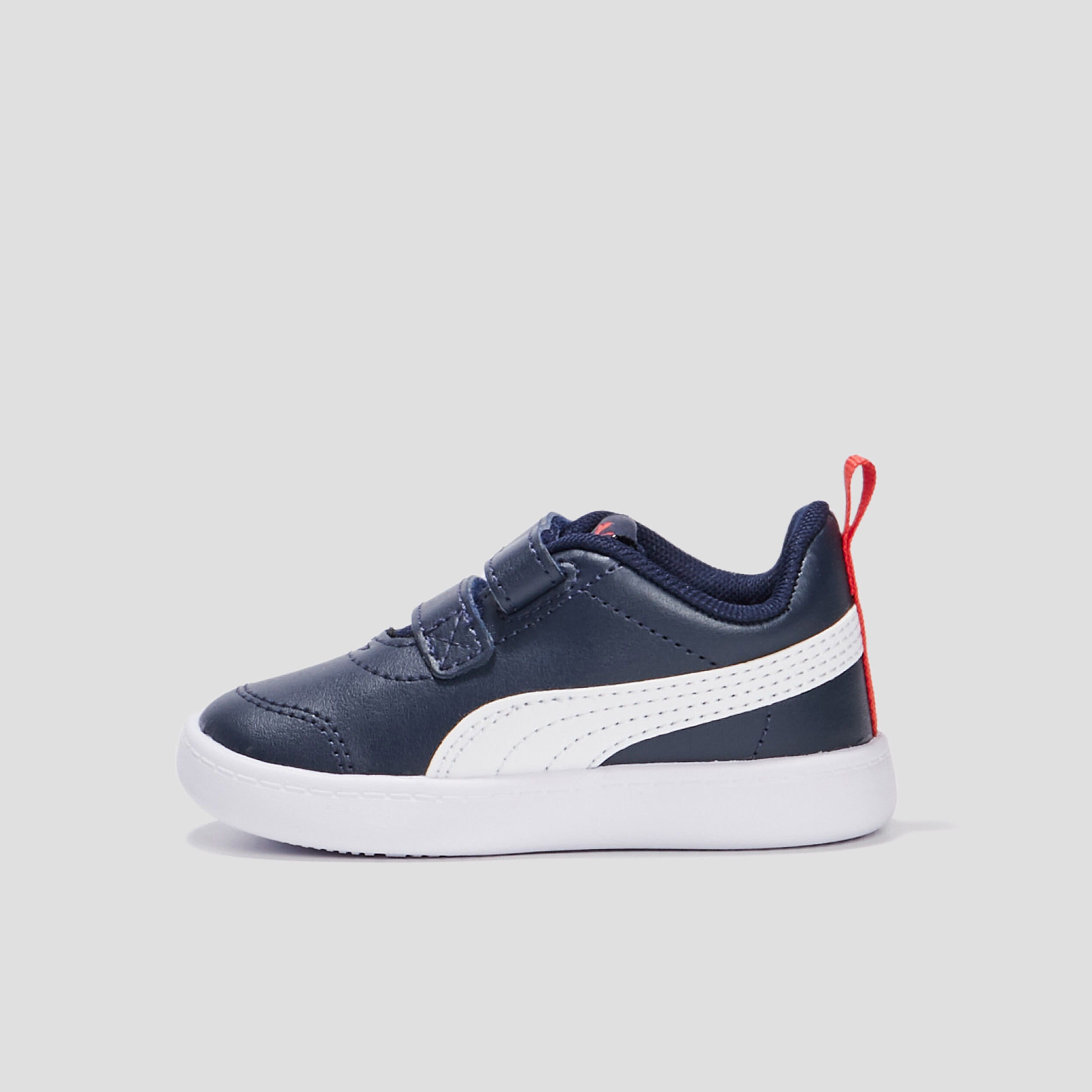 Tennis à scratchs Puma Courtflex bleu marine bébé garçon | La Halle