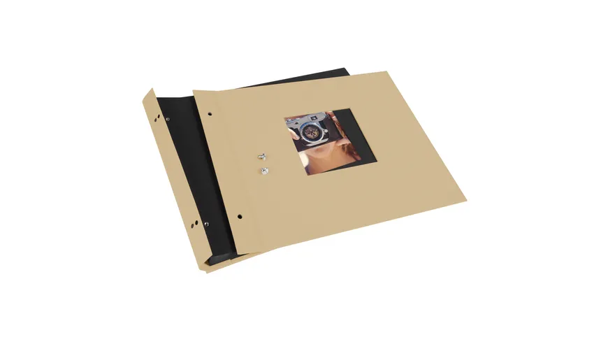 goldbuch Schraubalbum Bella Vista Beige, 30x25cm, 40 schwarze Seiten - erweiterbar