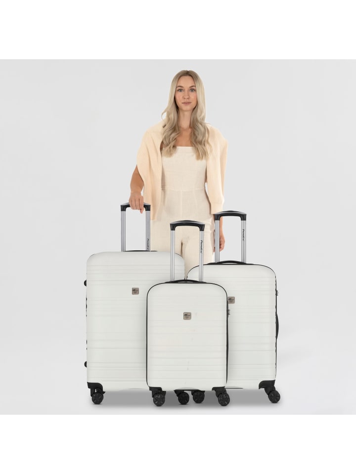 Check.In Paradise 4 Rollen Kofferset 3-teilig in weiß günstig kaufen onesize