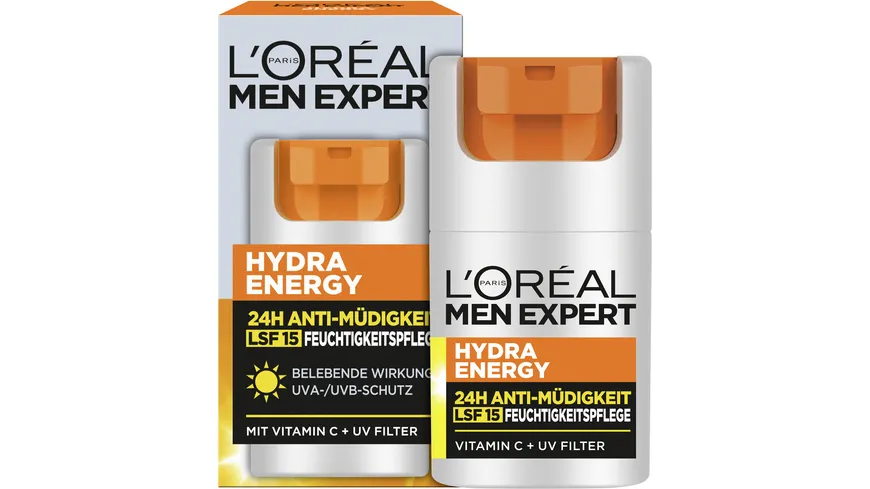 L'Oréal Men Expert Hydra Energy Tagespflege Gesicht 24h mit LSF15 50 ml