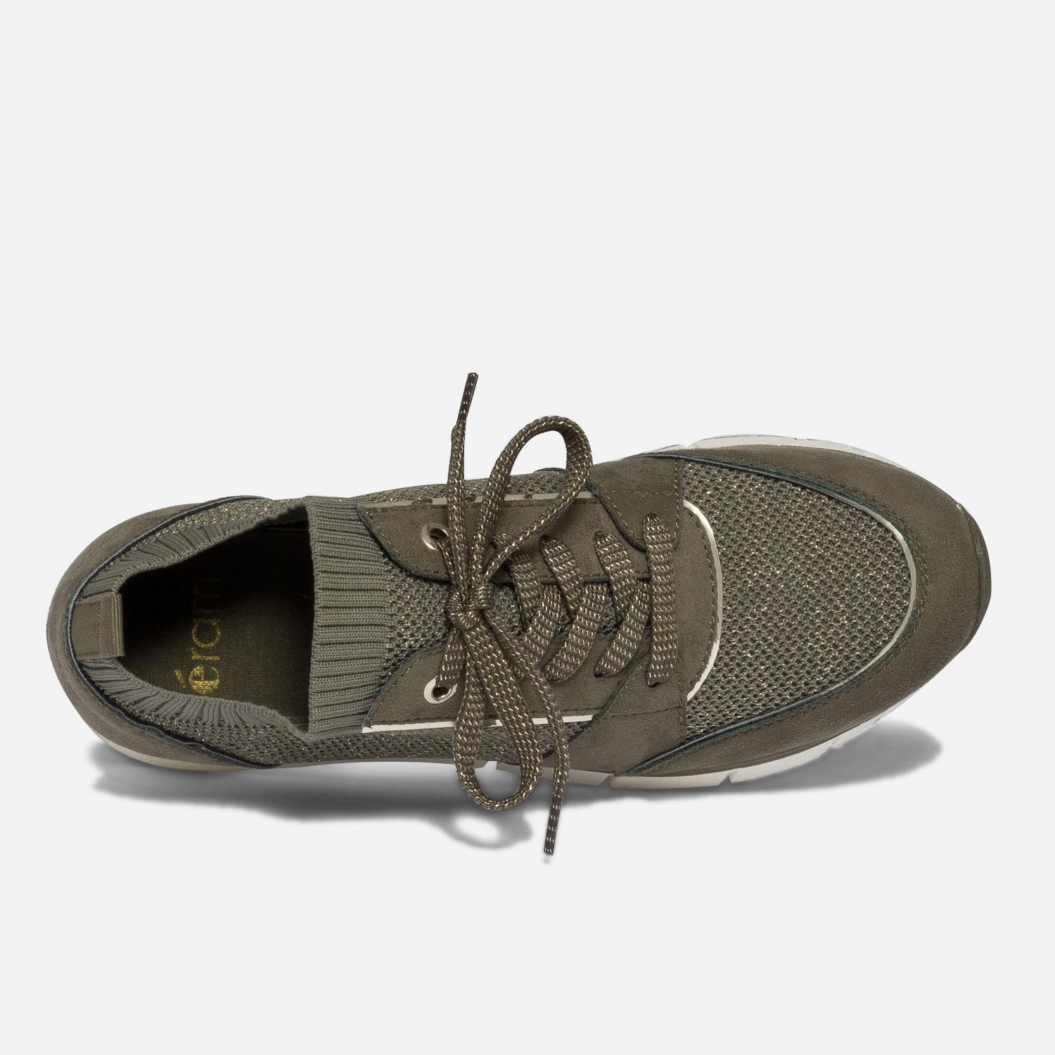 Tennis kaki tricotée