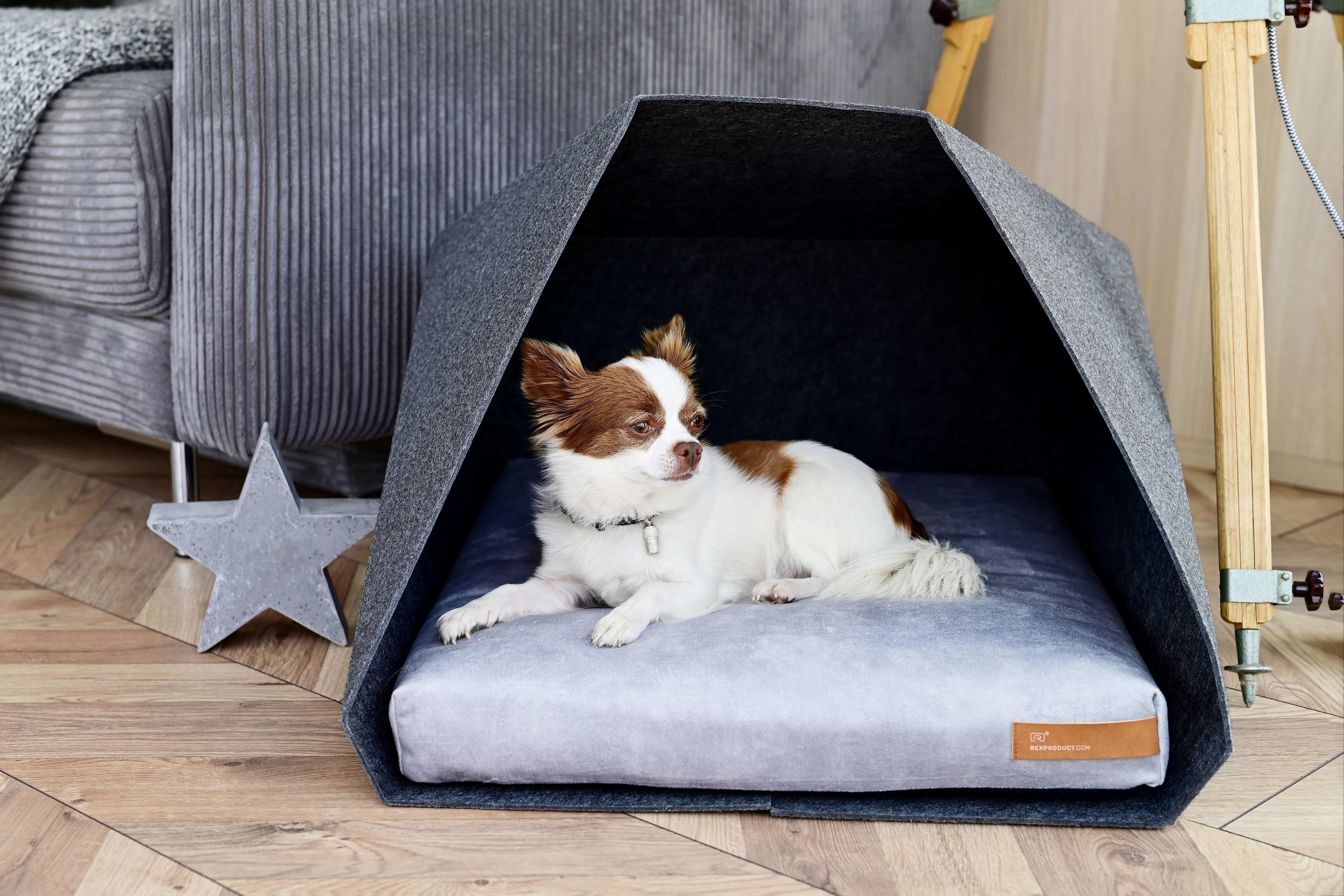 Rexproduct Hundehöhlen Rexproduct PetPocket hellgrau grau