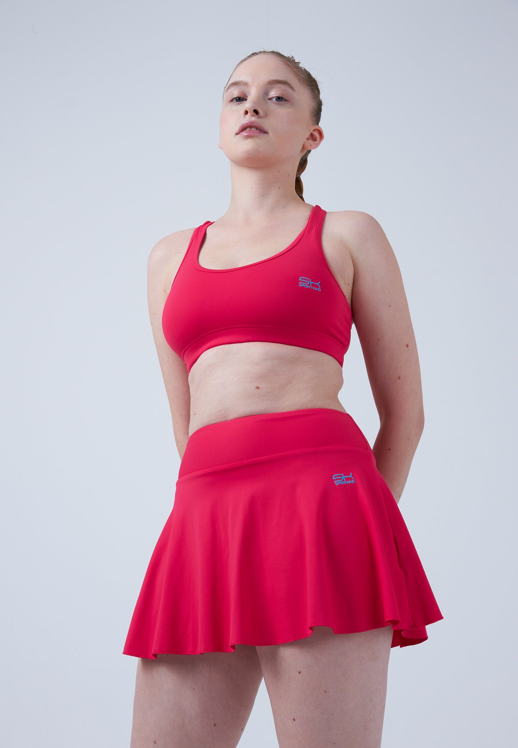 SPORTKIND Tennisrock Advantage Tennis Skort Mädchen & Damen pink