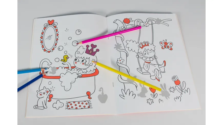 Mein Malbuch mit Glitzerstickern - Prinzessinnen
