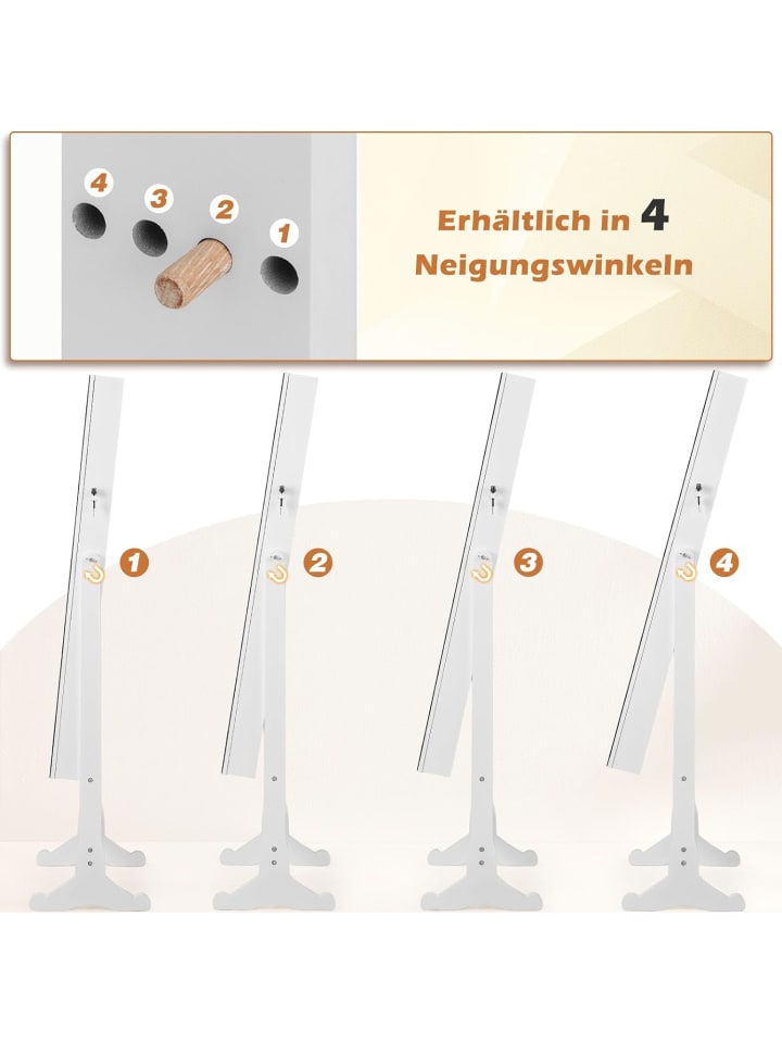 COSTWAY Schmuckschrank in Weiß günstig kaufen 36 cm