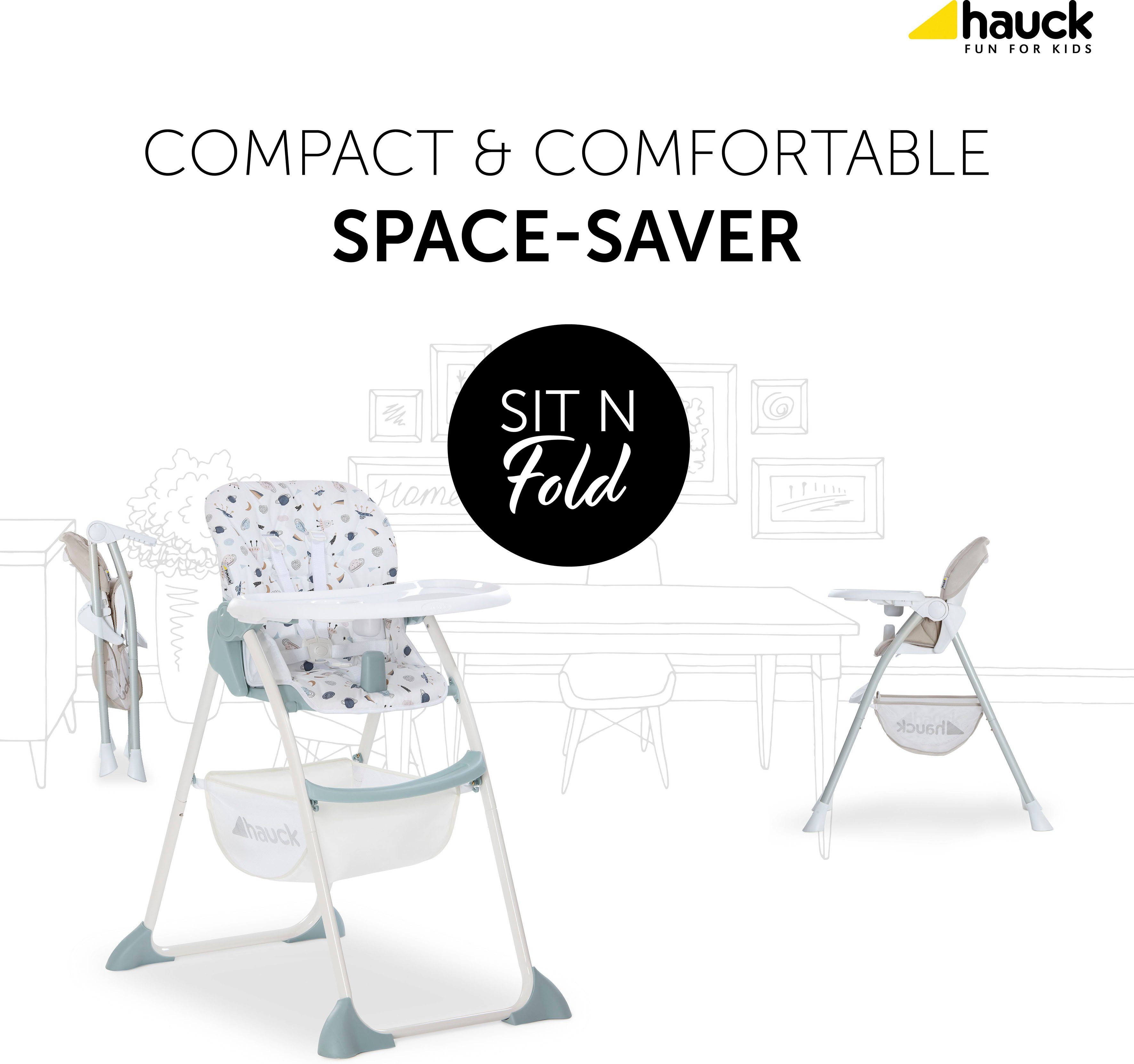 Hauck Hochstuhl Sit N Fold, Space, schmal faltbar