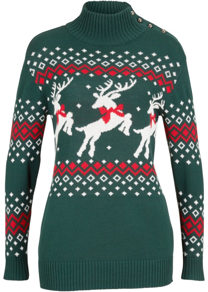 Weihnachtspullover Rentier