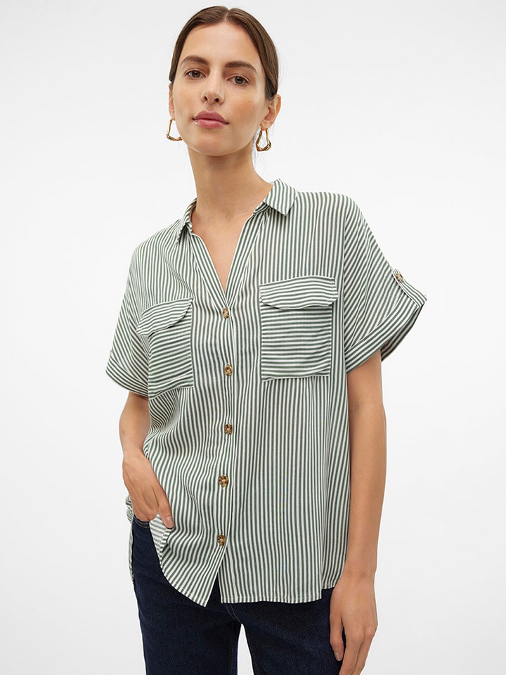 Vero Moda Bluse in Grün günstig kaufen
