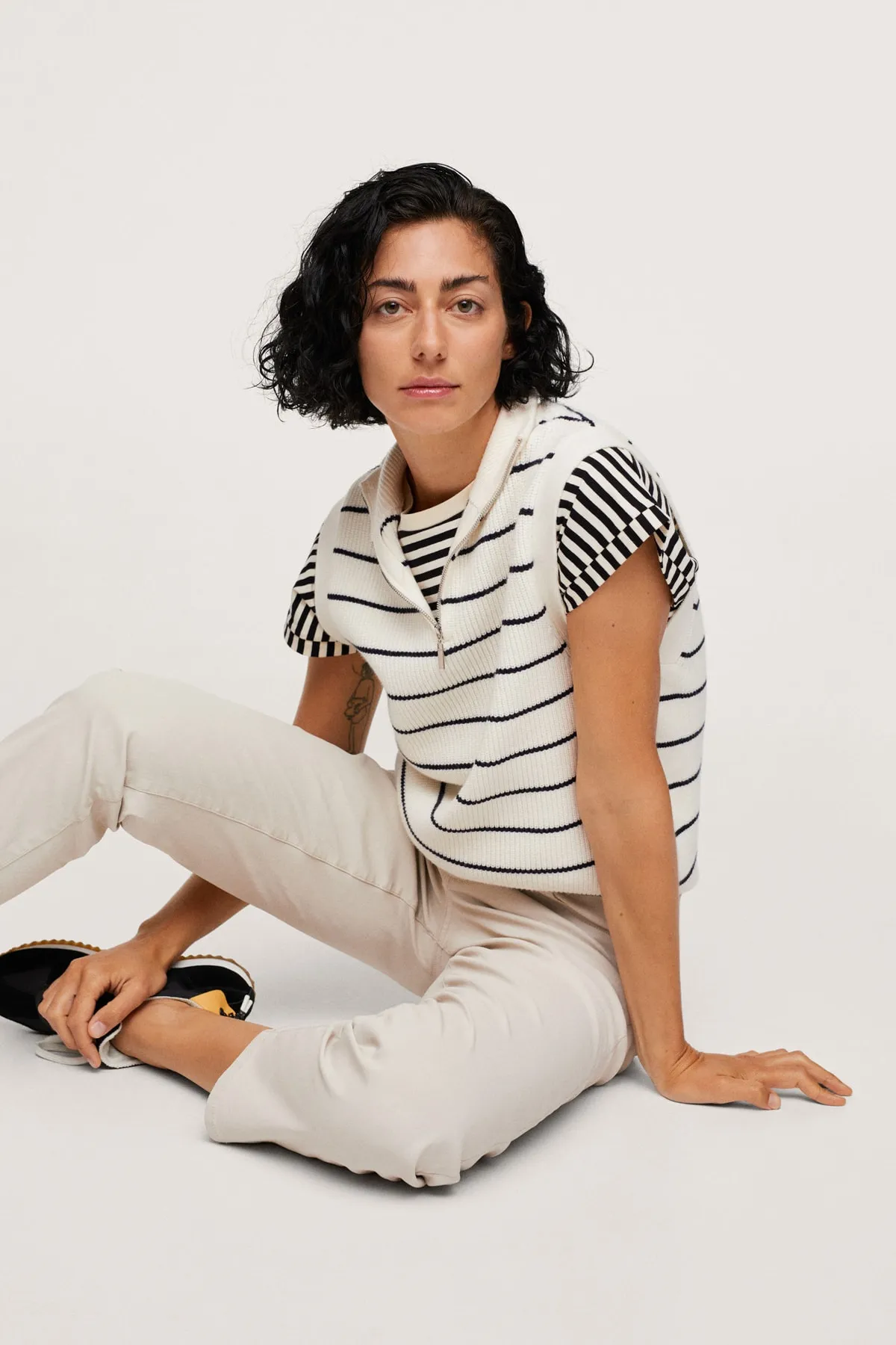 MANGO  17065903 Damen/Mädchen Ecru