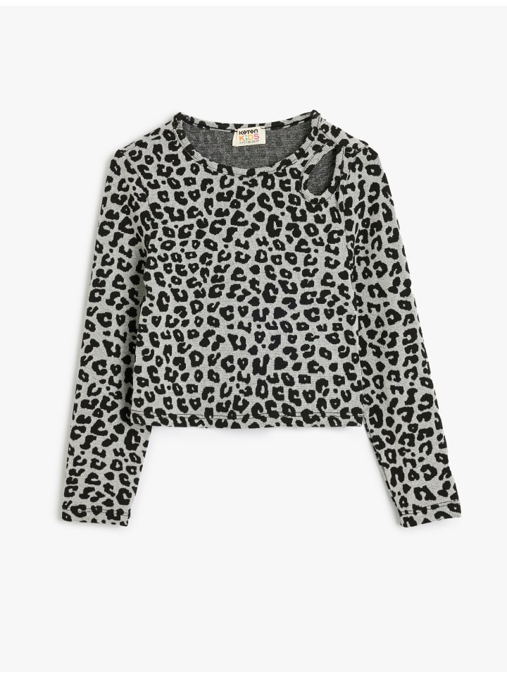 KOTON Bluse in Grau Gemustert günstig kaufen
