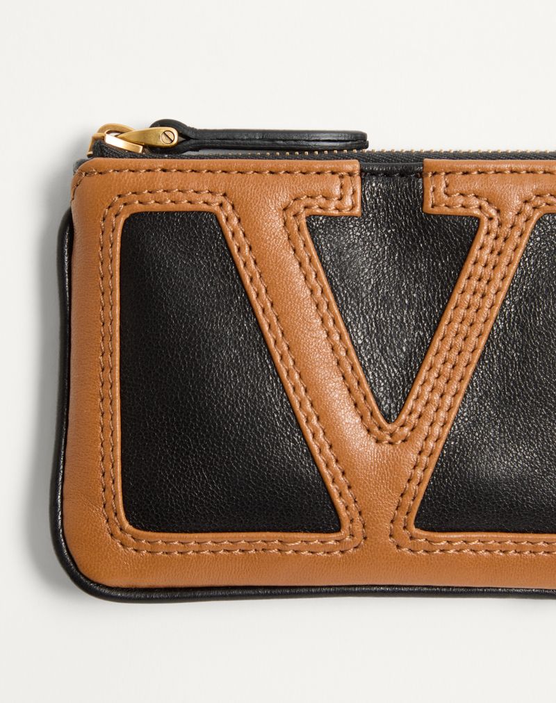 Chaveiro de couro napa Valentino Garavani Viva Superstar
