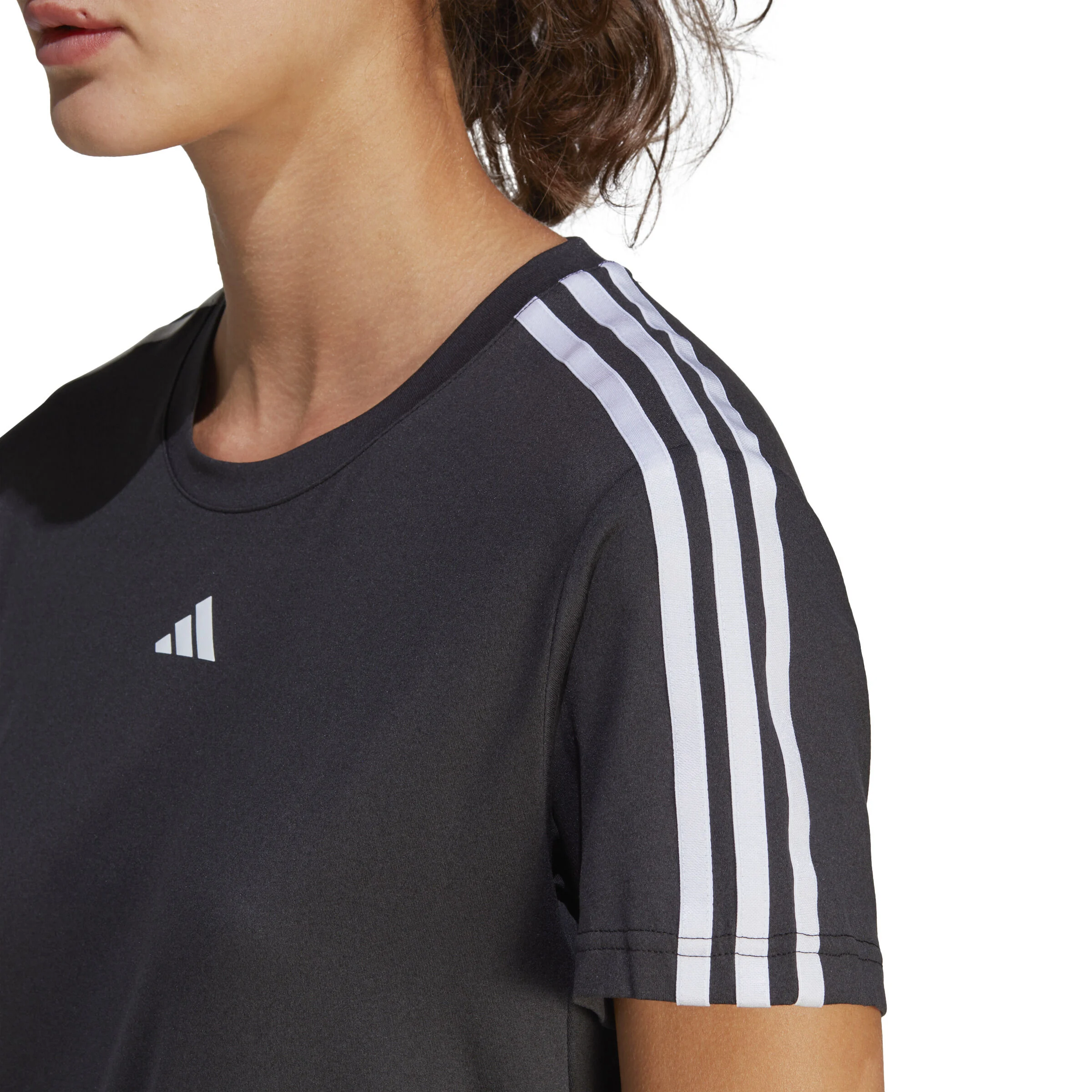 Training Essential 3Stripes T-Shirt Damen - Schwarz, Weiß