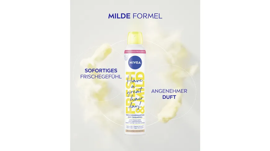 NIVEA Trockenshampoo Fresh&Mild helle Haartöne 200 ml