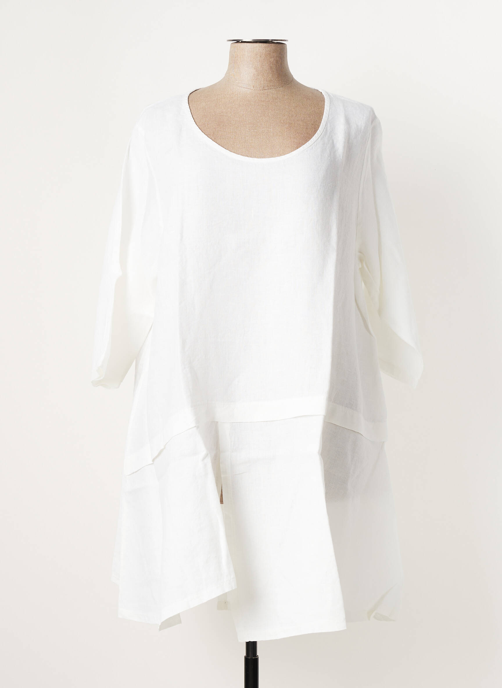 G Oze Tuniquemanchelongue Femme couleur blanc