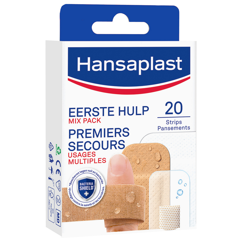 hansaplast Pansements Mix-Pack Premiers Secours Bandage, pansement, sparadrap
