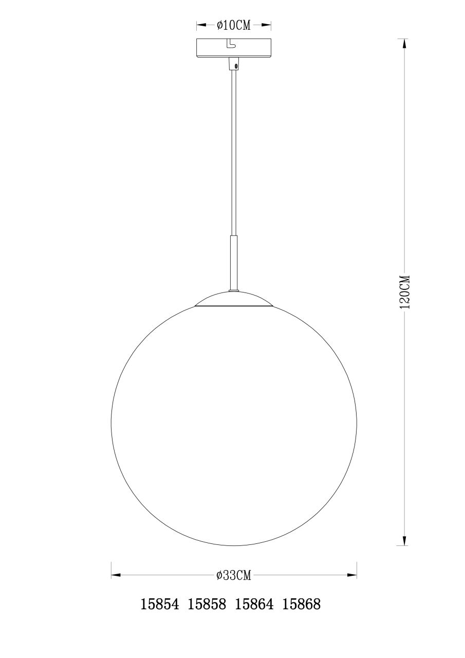Globo Lighting - VARUS - Hängeleuchte Metall goldfarben, 1x E27