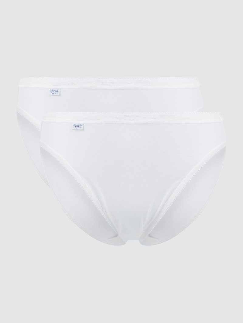 Slip mit Stretch-Anteil im 2er-Pack Modell 'Tai' in weiß