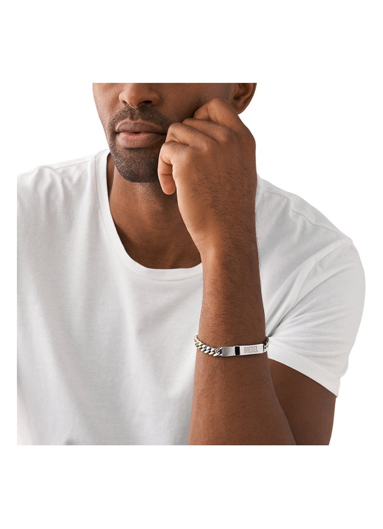 Diesel Link Bracelet with logo DX1457931