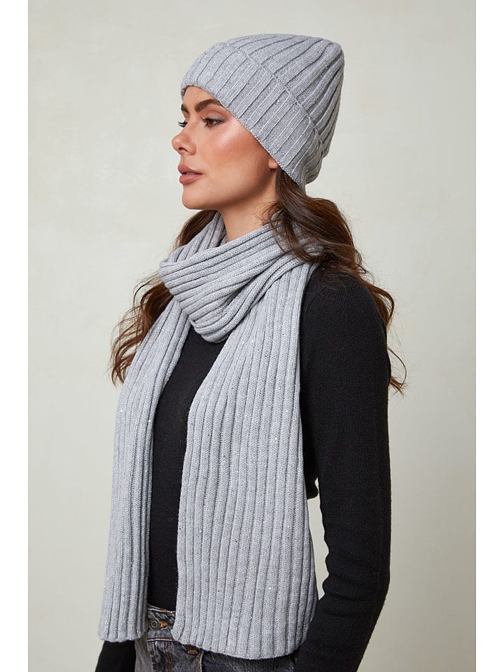 UNANYME Georges Rech 2tlg. Winteraccessoire-Set in Grau günstig kaufen onesize