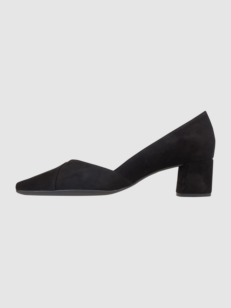 Pumps mit Blockabsatz Modell 'Boulevard' in schwarz