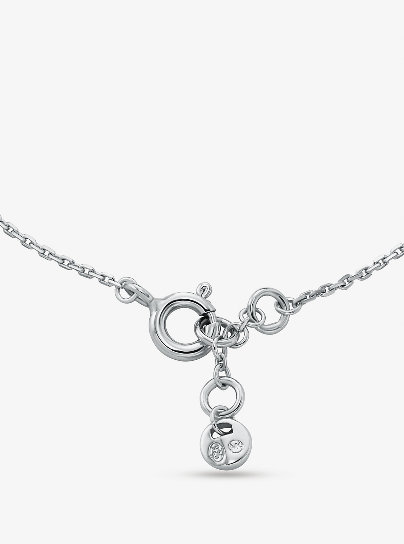 Pavé armbånd med edelmetallbelagt og sterlingsølv med empirelogo – SØLV