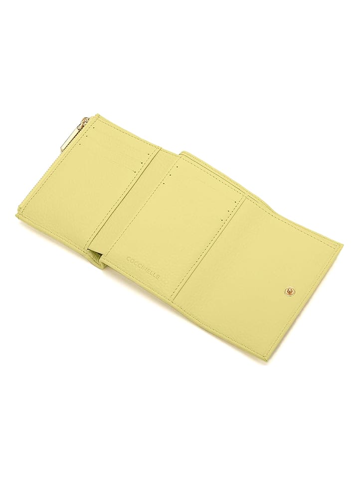 COCCINELLE Leder-Geldbörse in Gelb - (B)12 x (H)9 x (T)2 cm günstig kaufen onesize